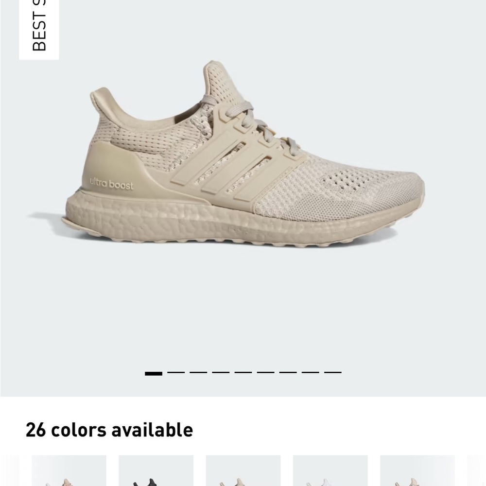 Adidas ULTRABOOST 1.0 SHOES men’s size 7 - color beige